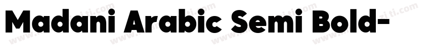 Madani Arabic Semi Bold字体转换